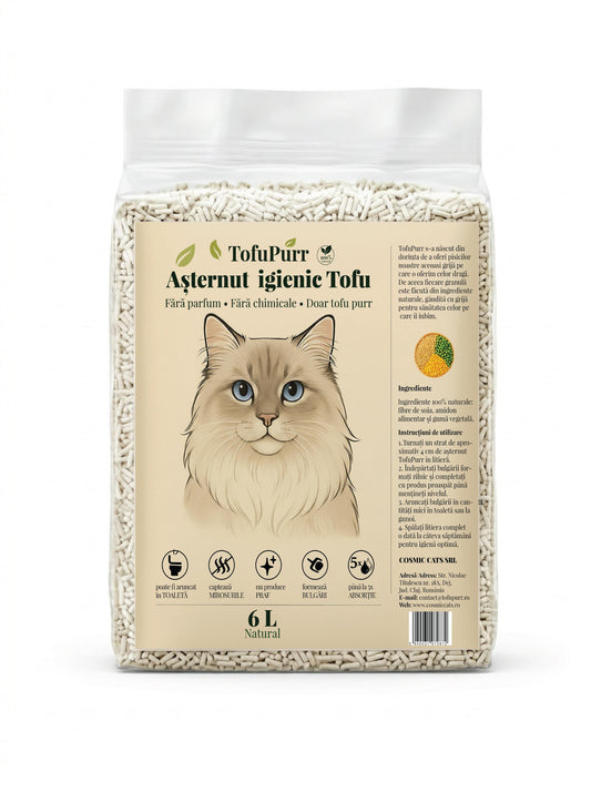 TofuPurr - Așternut Natural Fără Parfum